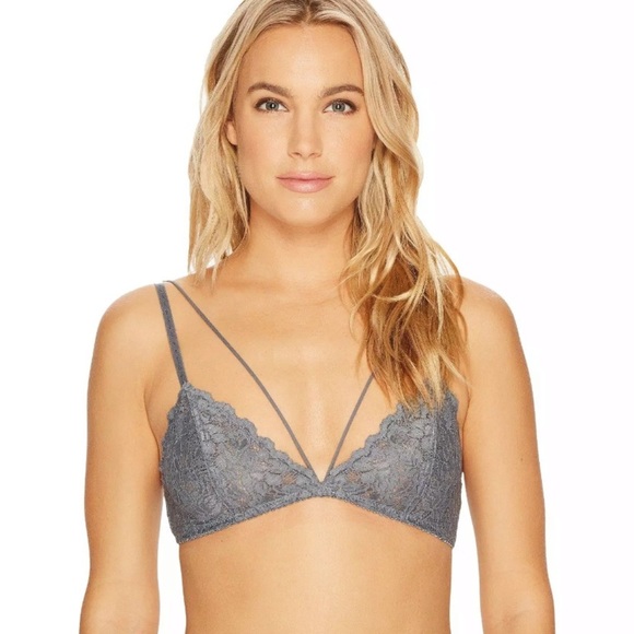 Free People Other - NWT Free People Front Strap Triangle Bra XS Gray X-Small
